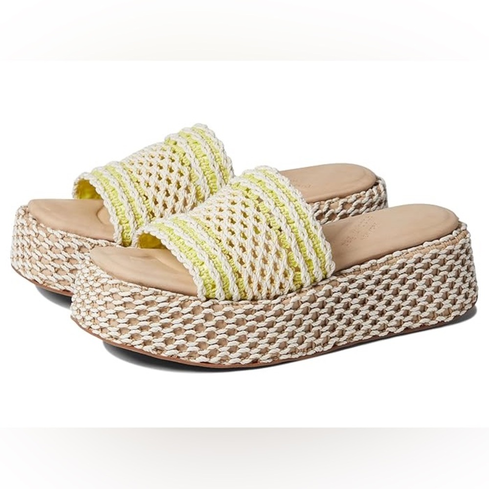 RAG & BONE Logan Crochet Flatform Slide Sandals - Picture 2 of 4